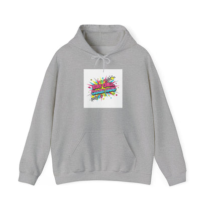 Crash Out Neon Meltdown Hoodie | skate graffiti, warning decal
