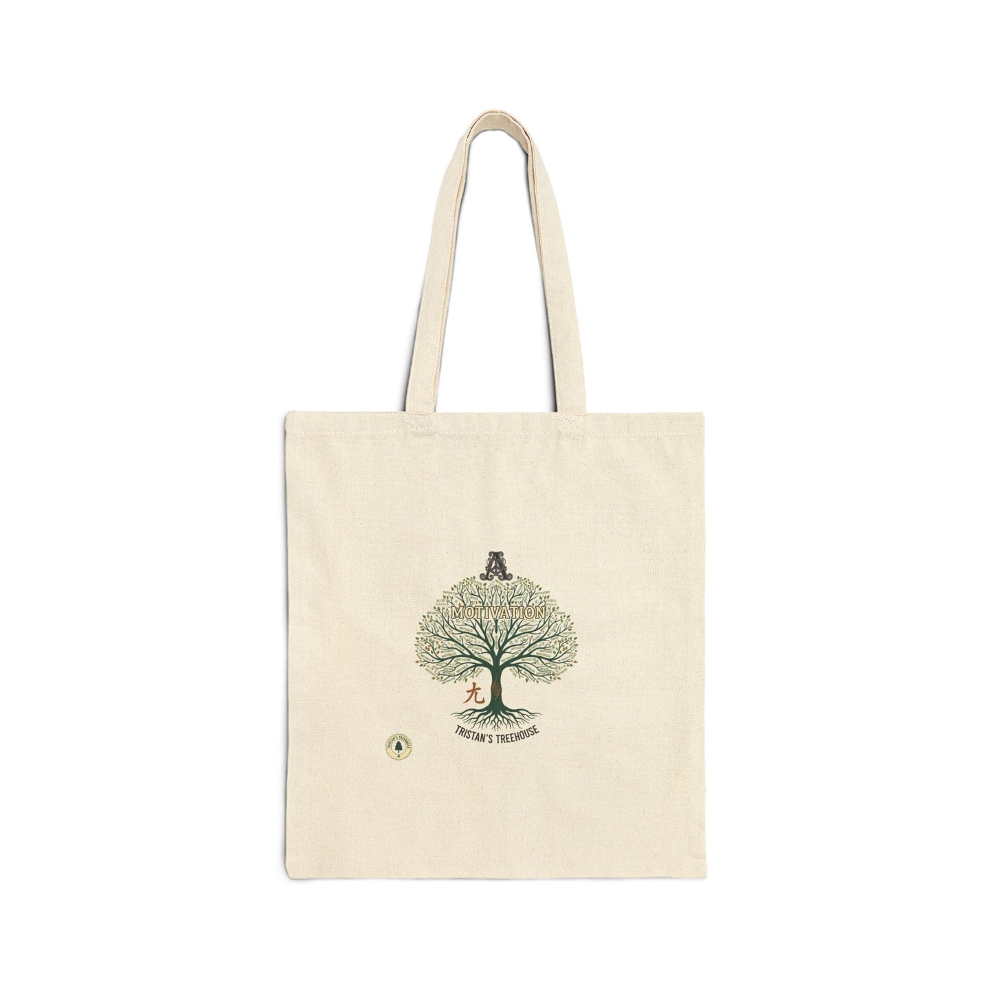 Handwritten Doodle Tree Tote | sketch aesthetic, handwritten message
