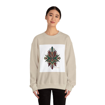 Dark Geometric Crest Crewneck | Gothic Occult Art Sweatshirt