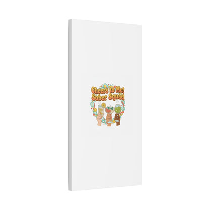 Cheers to Me Sober Squad Canvas | Dry January Mocktail Art
