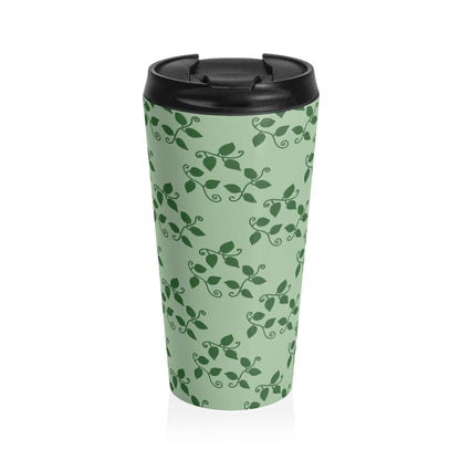 Pothos Pattern 15 oz Vacuum Insulated Stainless Steel Travel Tumbler
