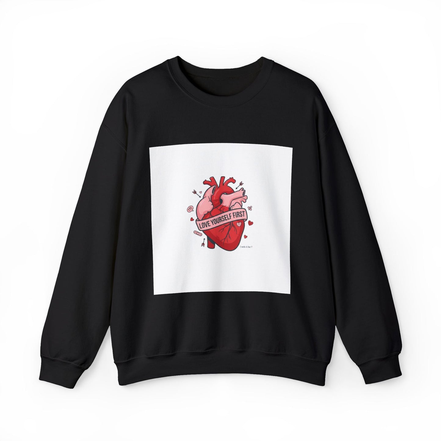 Anatomic Heart Patch Crewneck Sweatshirt | anti love graphic, punk Valentine