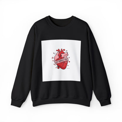 Anatomic Heart Patch Crewneck Sweatshirt | anti love graphic, punk Valentine