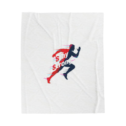 Stay Strong Runner Blanket | fitness motivation, gym mantra