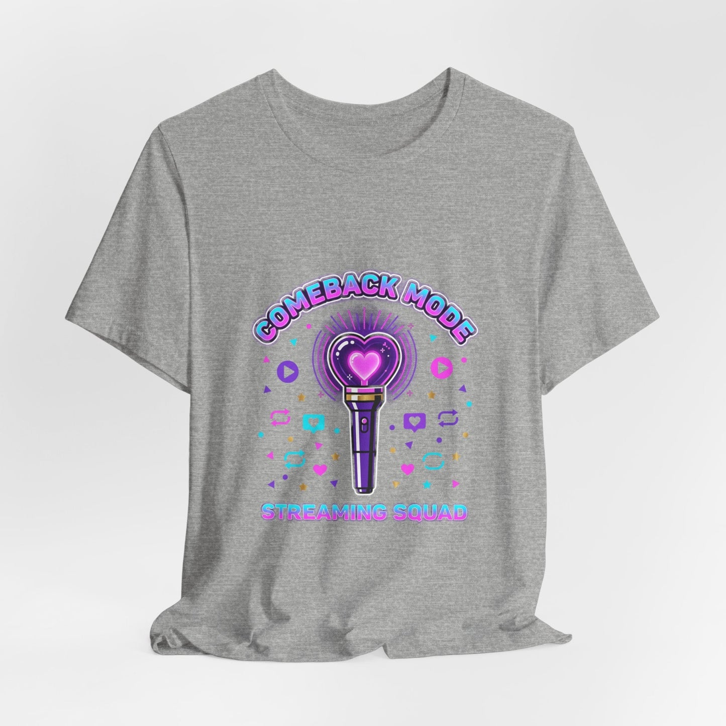 Comeback Mode Lightstick Tee | K-pop comeback, streaming squad
