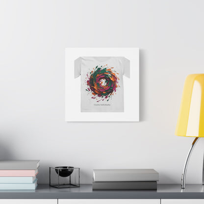 Painterly Abstract Floral Swirl Canvas | Matte Stretched Canvas