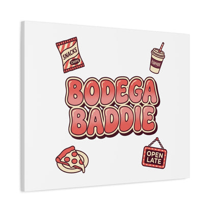 Bodega Baddie Matte Canvas, Stretched | NYC Y2K Corner Store Vibes