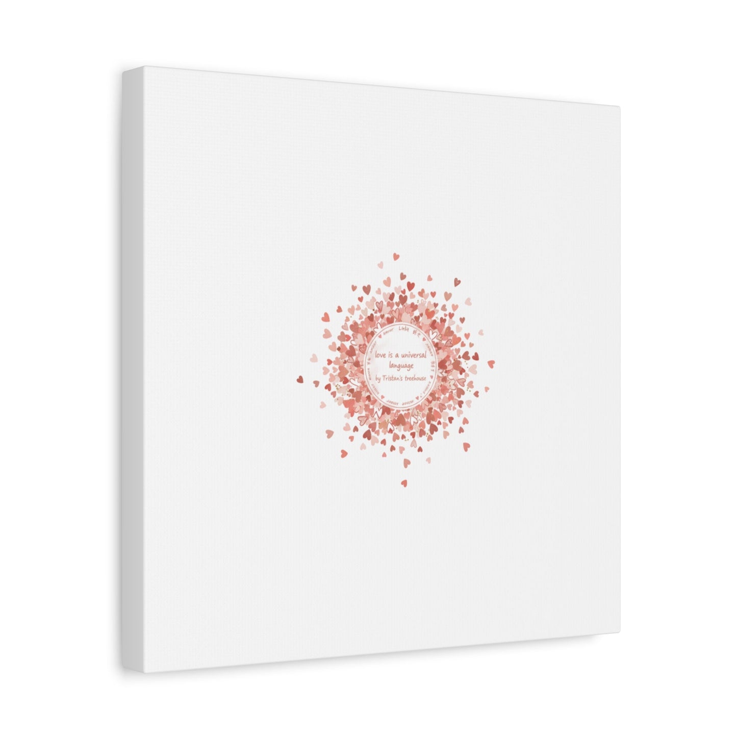 Tiny Heart Confetti Canvas | Matte Stretched Wall Art