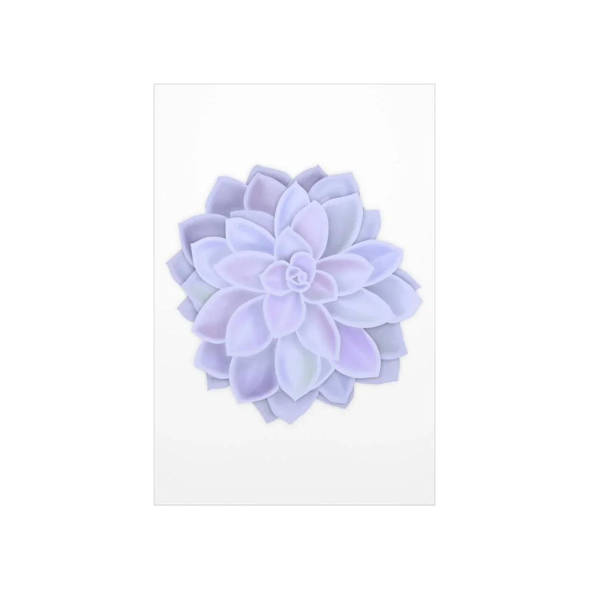 Graptopetalum Murasaki Succulent Botanical Print – Unframed Wall Art