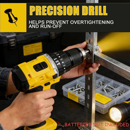 DCD805 20V Cordless Electric Tool | Brushless Impact Drill, Multi-functional Hand Drill, Lithium-ion Battery Powered (Batteries Not Included)