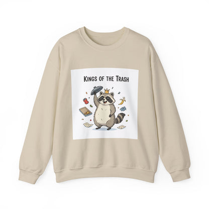 Kings of the Trash Raccoon Sweatshirt | trash panda, raccoon doodle