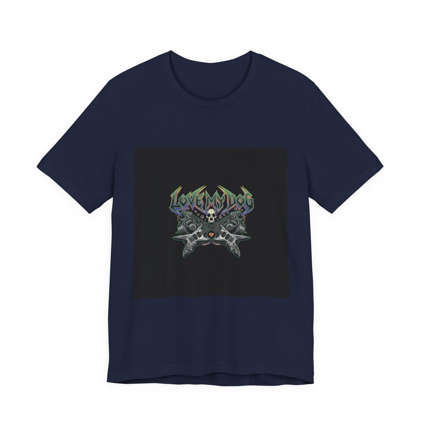 Love My Dog T-Shirt | Rock & Roll Dog Mom Dad Graphic Tee