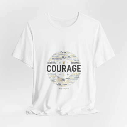 Courage Minimal Wordcloud Tee | Fresh-Start Minimalism, New Page Apparel