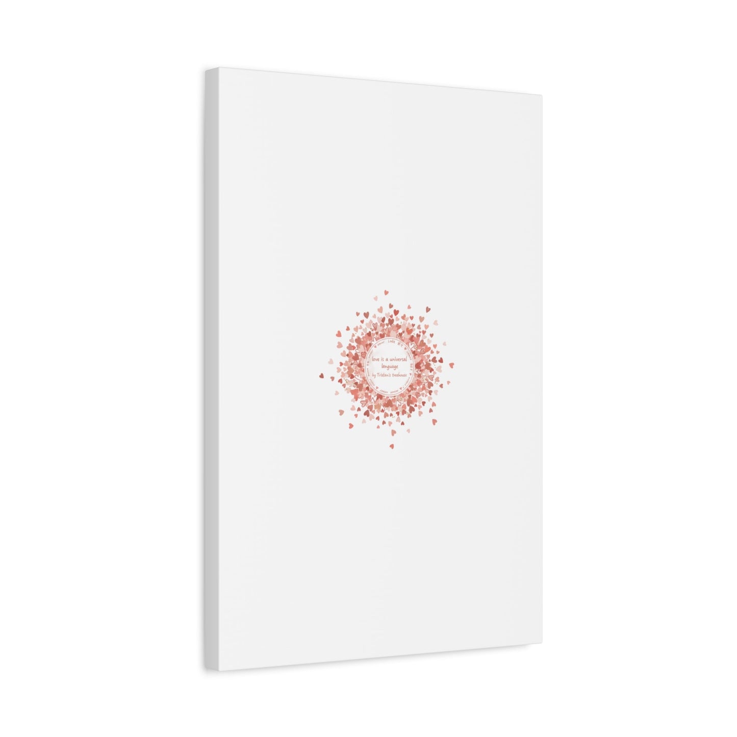 Tiny Heart Confetti Canvas | Matte Stretched Wall Art