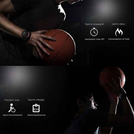MK16 Tactical Smart Watch - Rugged Military Sport Watch with 12-Month Battery Life