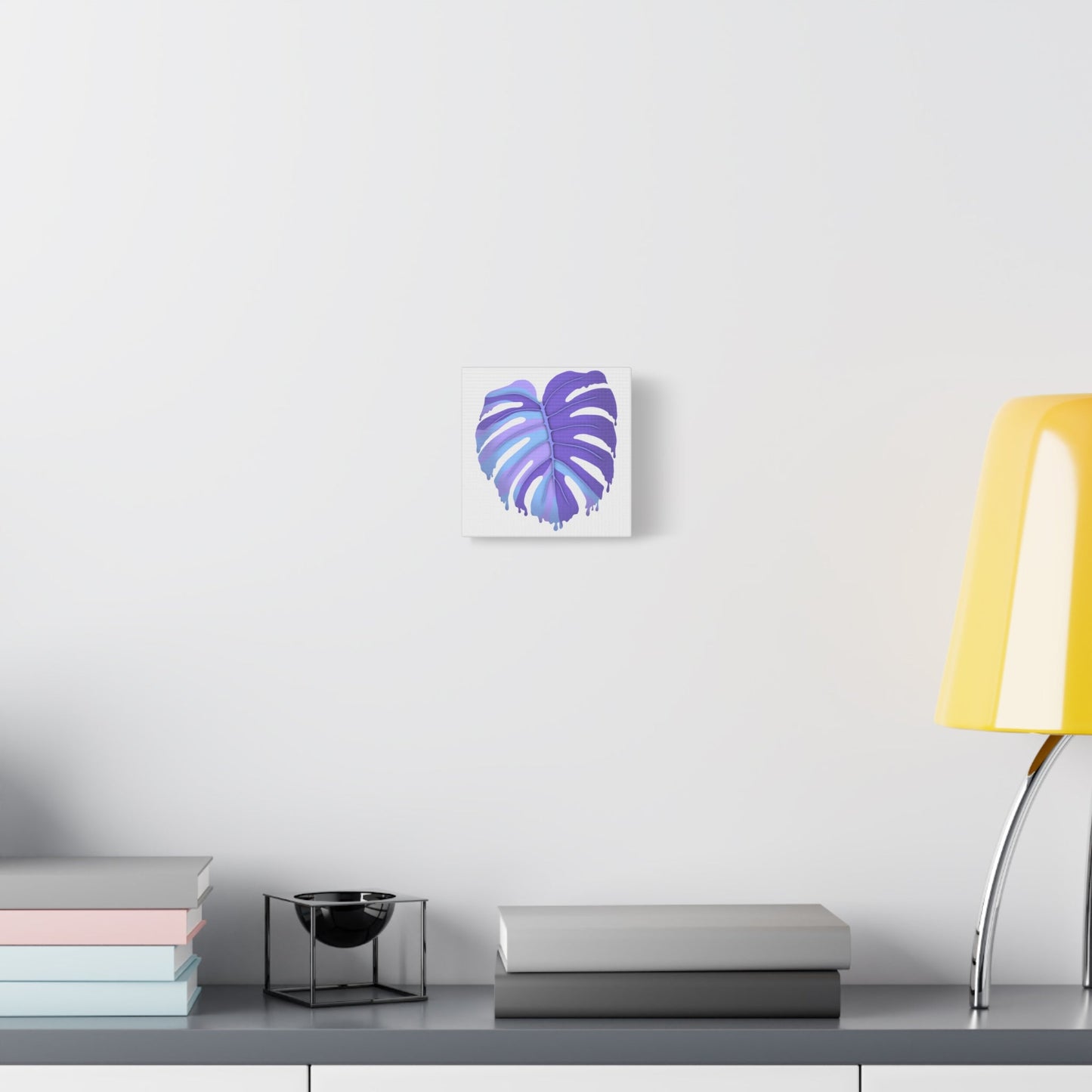 Purple Monstera Canvas Print – Botanical Wall Art