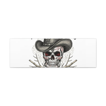 Honor Among Outlaws Canvas | Western Skull Art, Gothic Americana Desert Noir