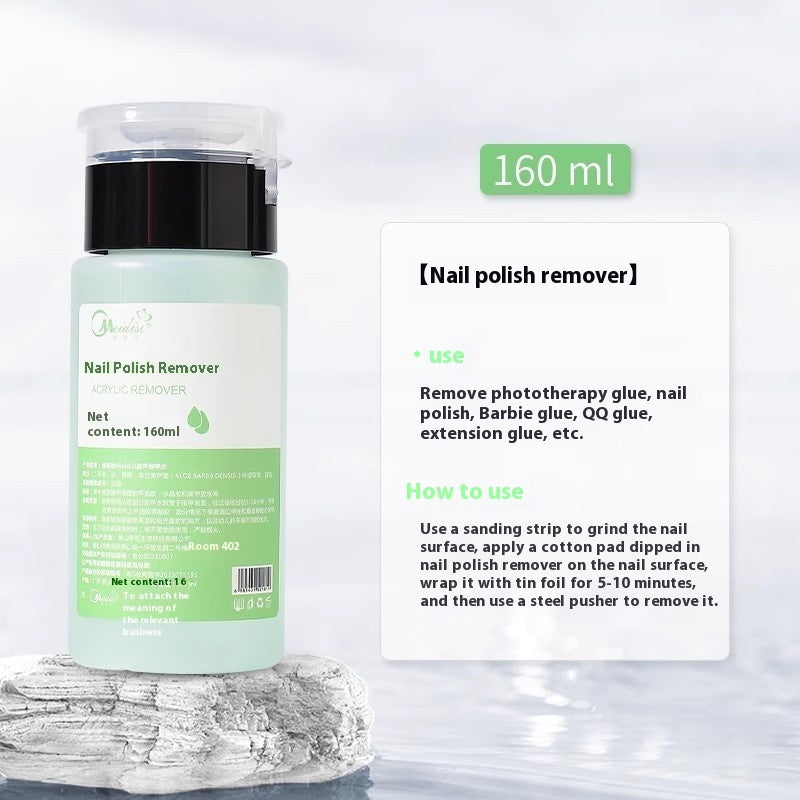 Nail Art Press Bottle Nail Remover Cleaning Solution
