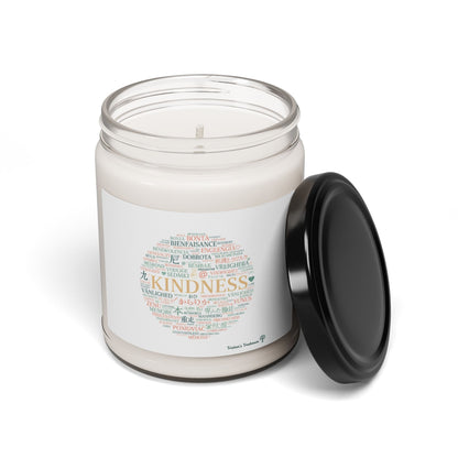 Kindness Word Circle Candle, Soy Scented Jar | Fresh Start Minimalism