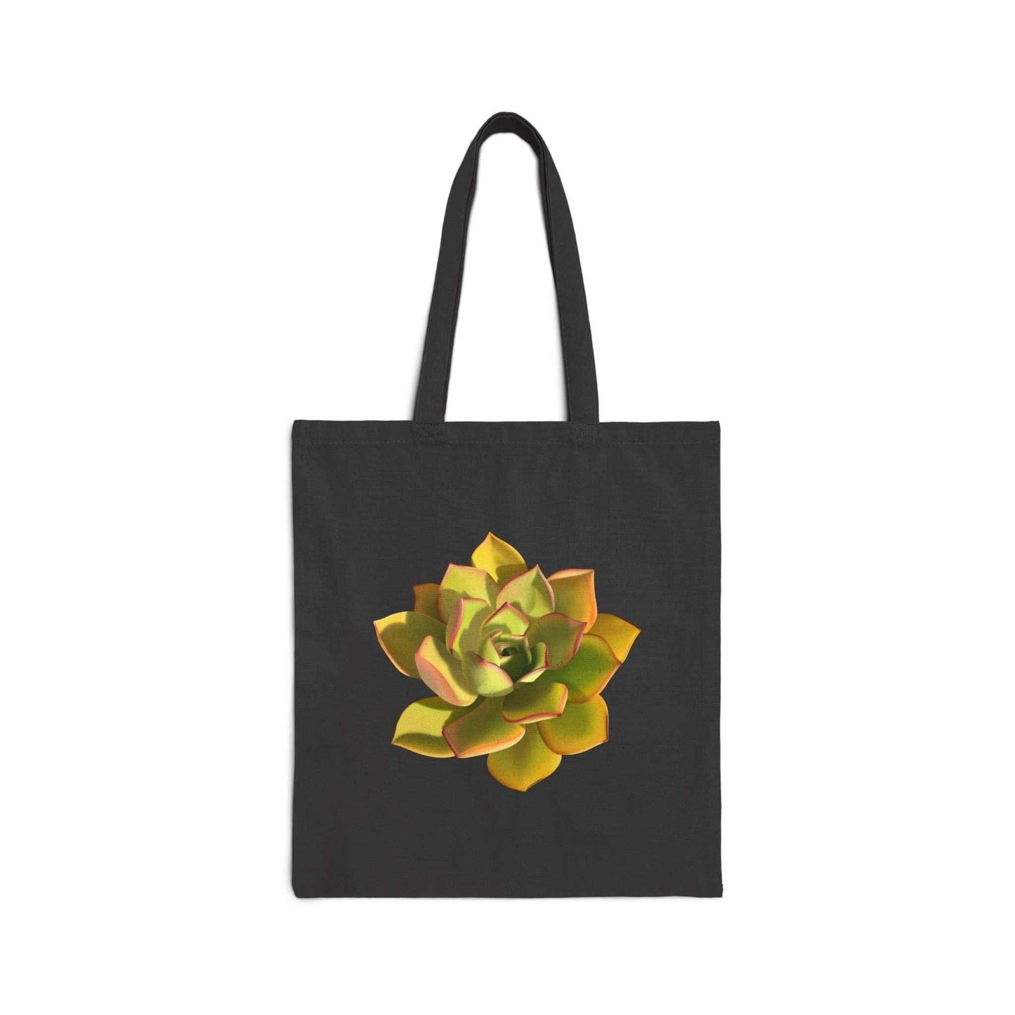 Noble Aeonium Succulent Canvas Tote Bag – Eco Friendly Everyday Carry