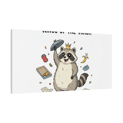 Kings of the Trash Canvas, Raccoon Doodle | Trash Panda, Goofy Critter Art