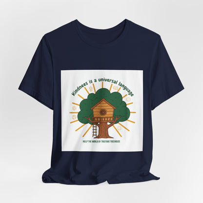 Kindness Is a Universal Language Tee | eco tee, climate humor