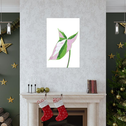 Syngonium Tricolor Botanical Print – Unframed Wall Art