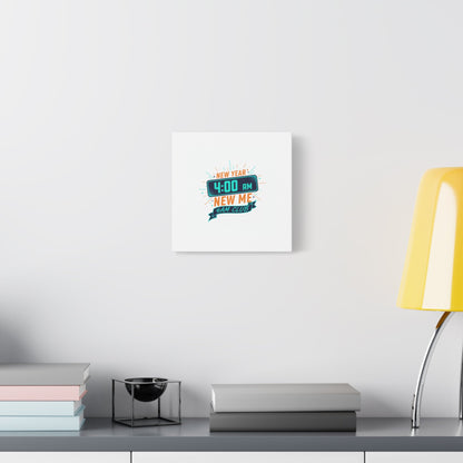 4AM Club New Year Graphic Canvas | Holiday Party Novelty, Festive New Year Decor