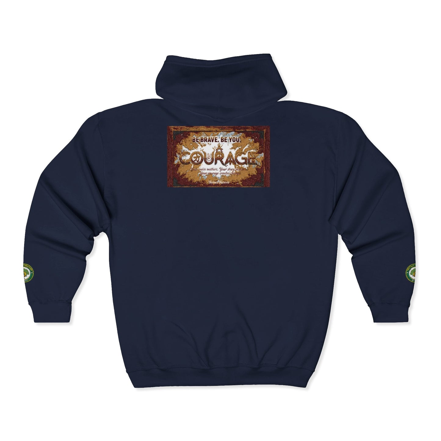 Courage Treehouse Zip Hoodie — “Courage is a universal language”