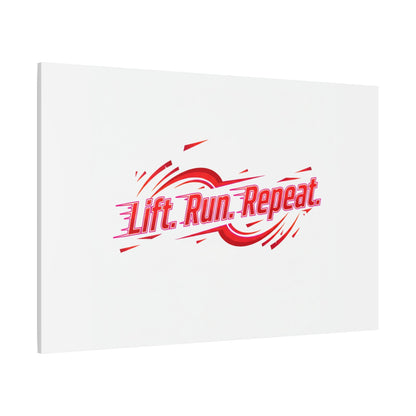 Lift Run Repeat Canvas | Fitness Wall Art, Gym Motivation