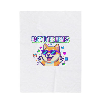 Back to the Memes Velveteen Plush Blanket | meme throwback, 2000s internet