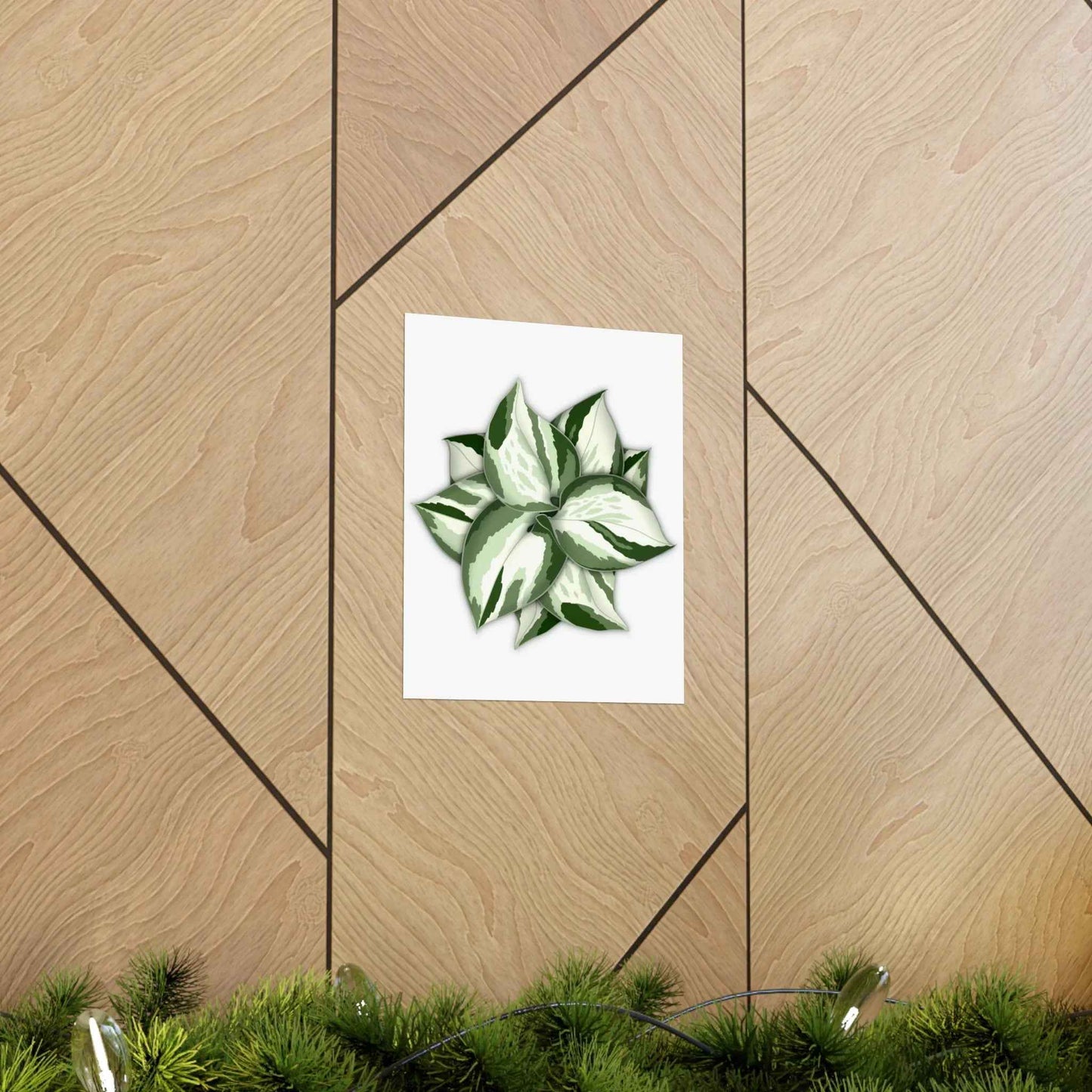 Manjula Pothos Botanical Print – Unframed Wall Art