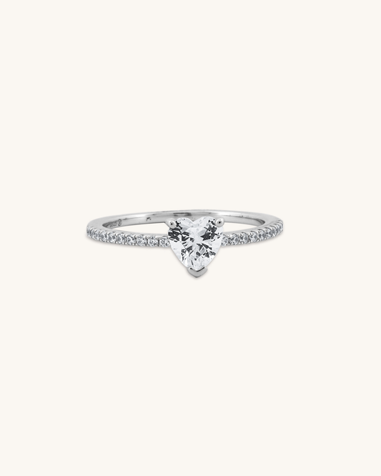 Heart Shape Engagement Ring