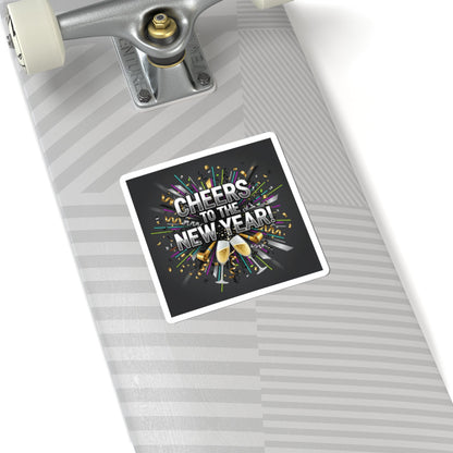 Cheers to the New Year Sticker | NYE countdown, champagne sparkle