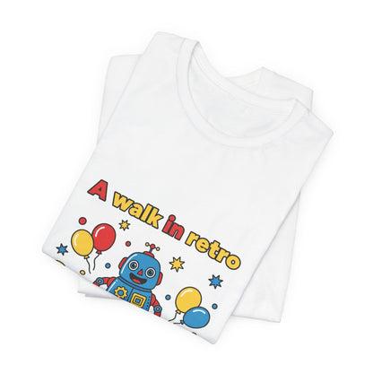 Retro Robot Toy Graphic Tee | Throwback Kid, Primary Colors