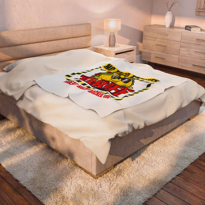 No Taco Tariffs Taco Pun Velveteen Plush Blanket | Tariff Backtrack Political Meme