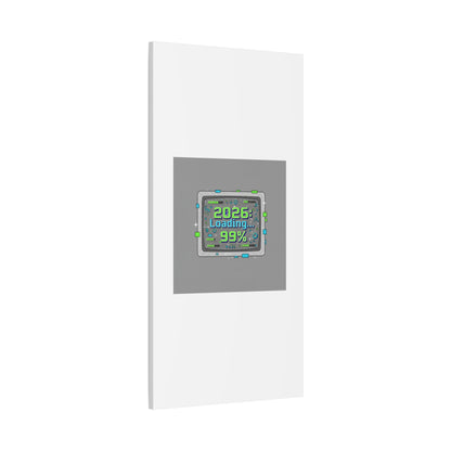 2026 Loading 99% Canvas | NYE countdown, retro system interface