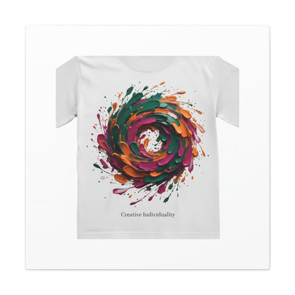 Painterly Abstract Floral Swirl Canvas | Matte Stretched Canvas
