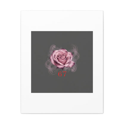 6 7 Valentine's Canvas | Viral Gothic Rose Wall Art | 6 7 Meaning Dark Romance