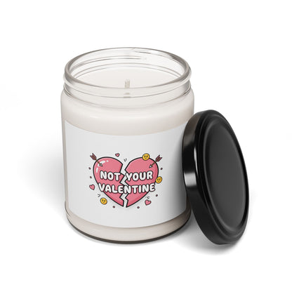 Not Your Valentine Soy Candle, ironic valentines | sarcastic hearts