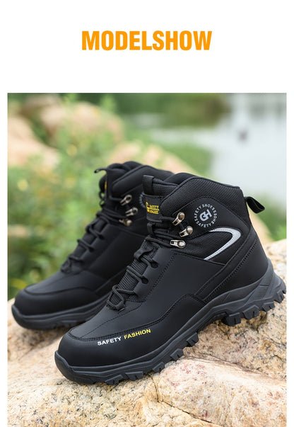 Heavy-Duty High-Quality Steel Toe Men's Work Boots