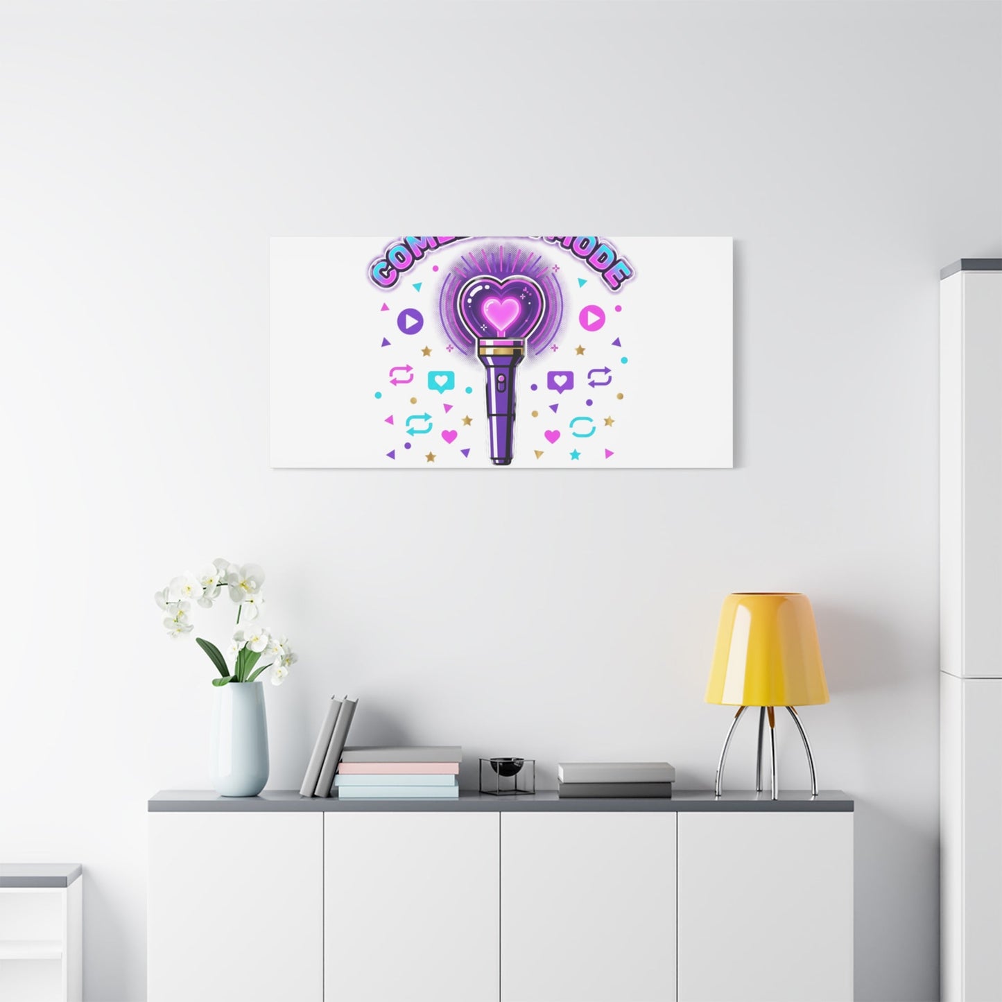 Comeback Mode Lightstick Canvas | K-pop Comeback, Streaming Squad