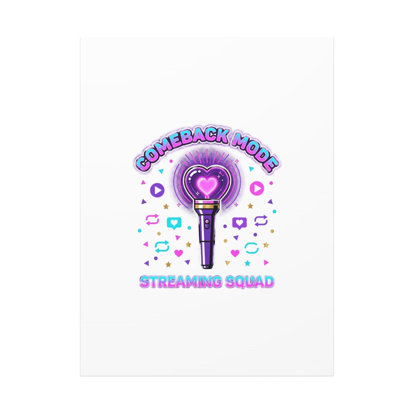 Comeback Mode Lightstick Canvas | K-pop Comeback, Streaming Squad
