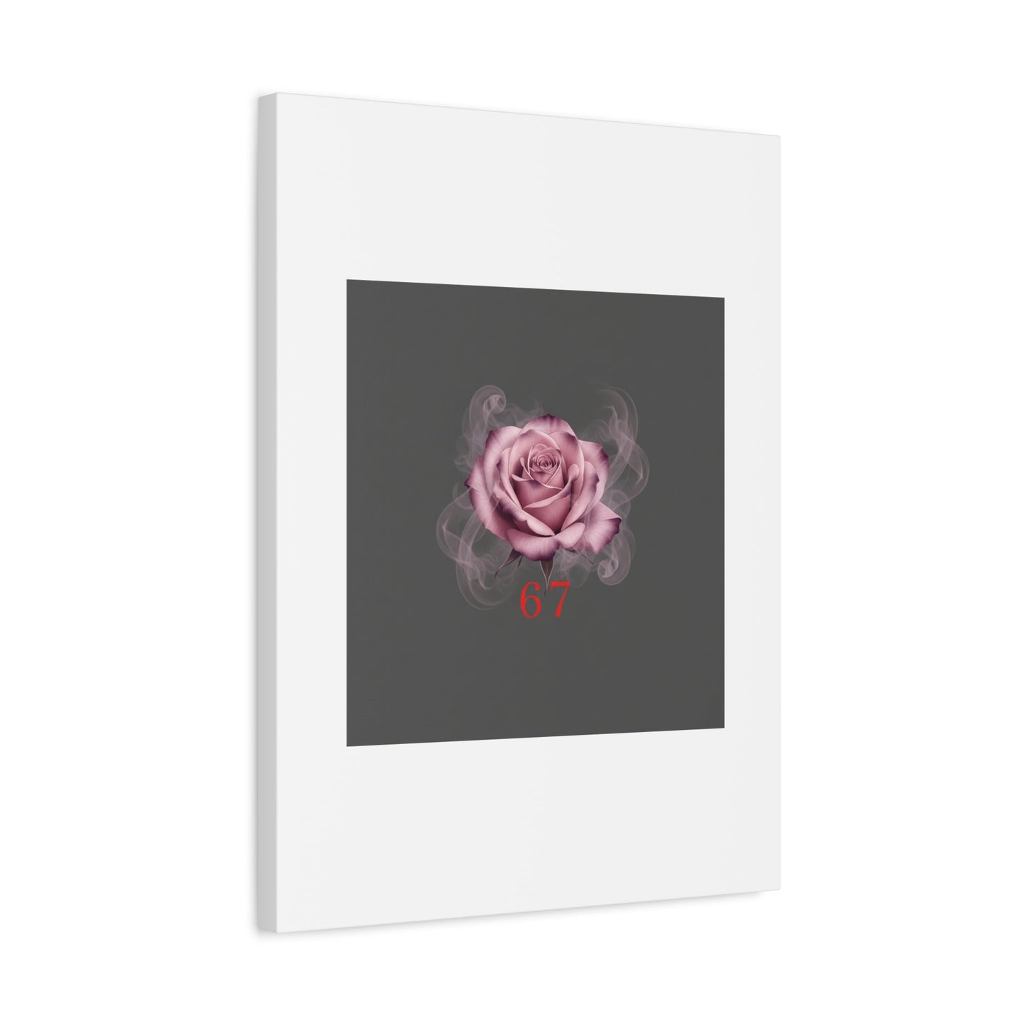 6 7 Valentine's Canvas | Viral Gothic Rose Wall Art | 6 7 Meaning Dark Romance