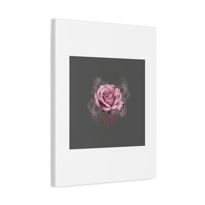 6 7 Valentine's Canvas | Viral Gothic Rose Wall Art | 6 7 Meaning Dark Romance