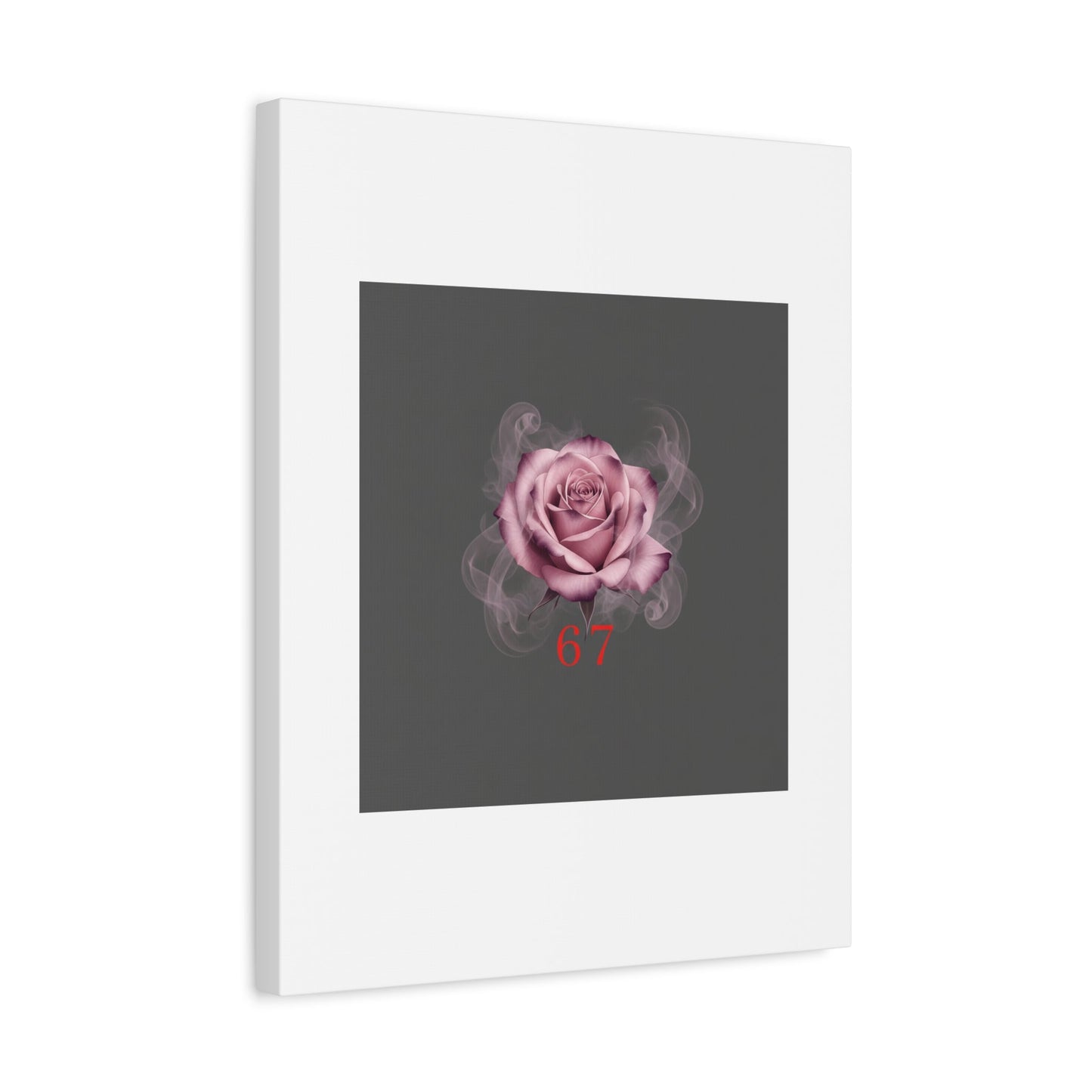 6 7 Valentine's Canvas | Viral Gothic Rose Wall Art | 6 7 Meaning Dark Romance
