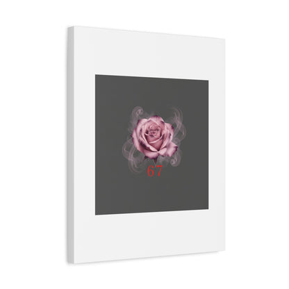 6 7 Valentine's Canvas | Viral Gothic Rose Wall Art | 6 7 Meaning Dark Romance
