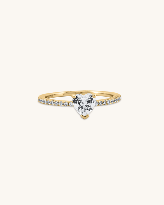 Heart Shape Engagement Ring