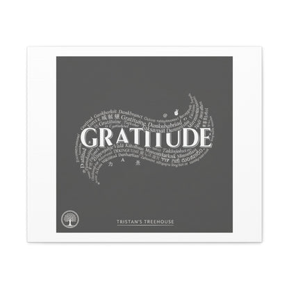 Gratitude Wall Art Matte Canvas | Tiny Treats, sweet uplifting print