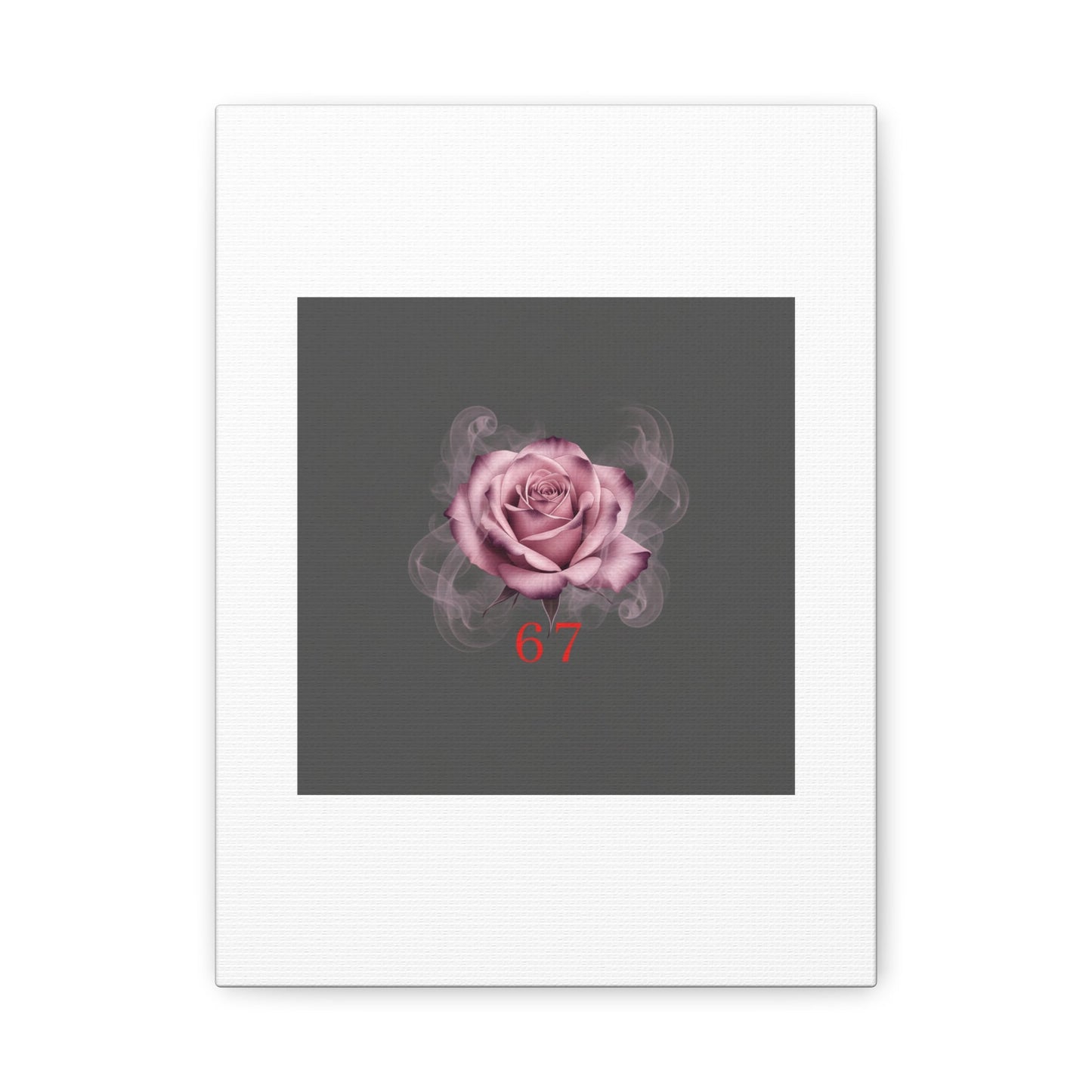 6 7 Valentine's Canvas | Viral Gothic Rose Wall Art | 6 7 Meaning Dark Romance